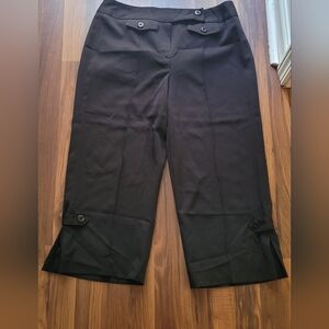 Black Dress Crop Pants Size 10